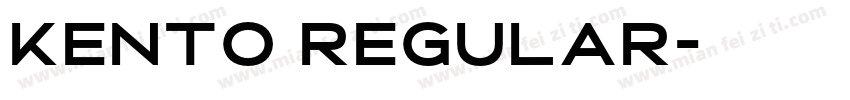 Kento Regular字体转换